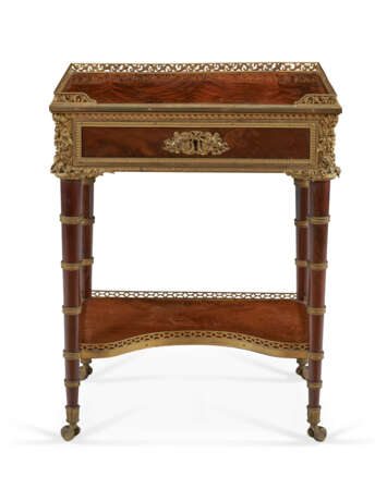 A FRENCH ORMOLU-MOUNTED MAHOGANY OCCASIONAL TABLE - photo 1