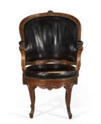Мебель для сиденья. A LOUIS XV WALNUT FAUTEUIL DE BUREAU