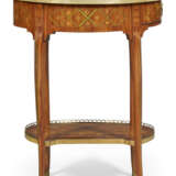 A LATE LOUIS XV ORMOLU-MOUNTED TULIPWOOD AND FLORAL TRELLIS PARQUETRY TABLE EN CHIFFONNIERE - photo 2