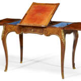 A LOUIS XV ORMOLU-MOUNTED BOIS SATINE, TULIPWOOD AND BOIS DE BOUT MARQUETRY TABLE A ECRIRE - фото 4
