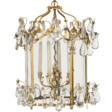 A FRENCH ORMOLU, ROCK CRYSTAL AND MOLDED GLASS HALL LANTERN - Auction archive