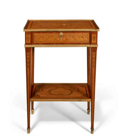 A LOUIS XVI ORMOLU-MOUNTED TULIPWOOD, CITRONNIER, PARQUETRY AND MARQUETRY TABLE A ECRIRE - photo 1