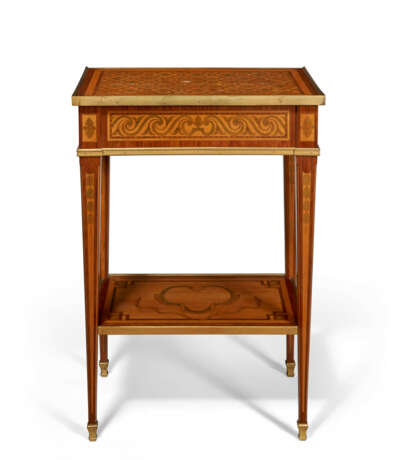 A LOUIS XVI ORMOLU-MOUNTED TULIPWOOD, CITRONNIER, PARQUETRY AND MARQUETRY TABLE A ECRIRE - photo 2