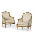 A PAIR OF LOUIS XVI GILTWOOD BERGERES - Auktionsarchiv
