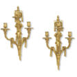 A PAIR OF RESTAURATION ORMOLU THREE-BRANCH WALL-LIGHTS - Auction archive