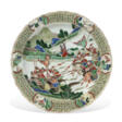 A CHINESE FAMILLE VERTE PORCELAIN SHAPED DISH - Auktionsarchiv