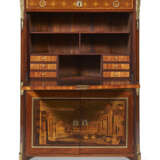 A LOUIS XVI ORMOLU-MOUNTED TULIPWOOD, AMARANTH AND MARQUETRY SECRETAIRE A ABATTANT - Foto 3