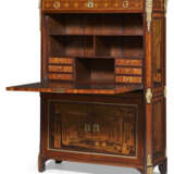A LOUIS XVI ORMOLU-MOUNTED TULIPWOOD, AMARANTH AND MARQUETRY SECRETAIRE A ABATTANT - photo 4