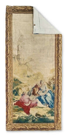 A BEAUVAIS PASTORAL TAPESTRY PANEL - photo 2