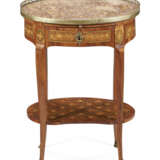 A LOUIS XVI ORMOLU-MOUNTED TULIPWOOD AND PARQUETRY TABLE EN CHIFFONNIERE - photo 1