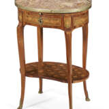 A LOUIS XVI ORMOLU-MOUNTED TULIPWOOD AND PARQUETRY TABLE EN CHIFFONNIERE - photo 2