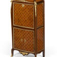 A LATE LOUIS XV ORMOLU-MOUNTED AMARANTH, TULIPWOOD, FRUITWOOD AND PARQUETRY SECRETAIRE A ABATTANT - Auction archive