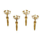 Ампир. A SET OF FOUR EMPIRE ORMOLU FIVE-BRANCH WALL-LIGHTS