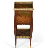 A MATCHED PAIR OF FRENCH ORMOLU-MOUNTED KINGWOOD, SYCAMORE AND MARQUETRY TABLES EN CHIFFONNIER - photo 6