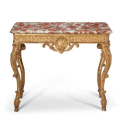 A LATE LOUIS XIV GILTWOOD CENTER TABLE