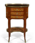 Storage furniture. A LOUIS XV ORMOLU-MOUNTED TULIPWOOD, BOIS CITRONNIER AND MARQUETRY TABLE EN CHIFFONNIERE