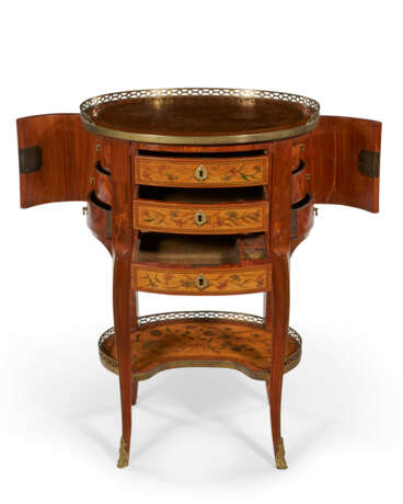 A LOUIS XV ORMOLU-MOUNTED TULIPWOOD, BOIS CITRONNIER AND MARQUETRY TABLE EN CHIFFONNIERE - photo 6