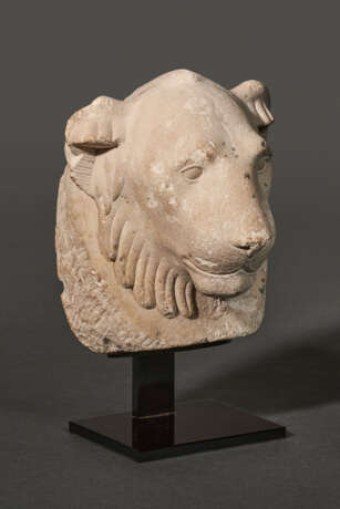 AN EGYPTIAN LIMESTONE LION HEAD SCULPTOR’S MODEL - Foto 2