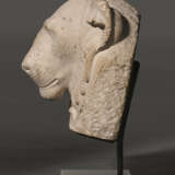 AN EGYPTIAN LIMESTONE LION HEAD SCULPTOR’S MODEL - photo 3