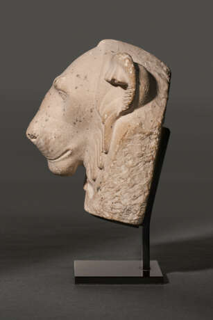 AN EGYPTIAN LIMESTONE LION HEAD SCULPTOR’S MODEL - Foto 3