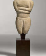 Antikes Griechenland. A CYCLADIC MARBLE FEMALE TORSO