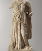 Statue. A ROMAN MARBLE GODDESS