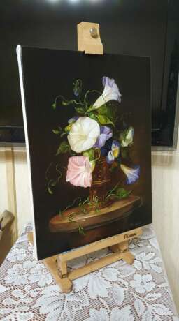 Натюрморт. Вьюнок Canvas on the subframe Oil Classicism Flower still life Россия Новокузнецк 2024 - photo 2