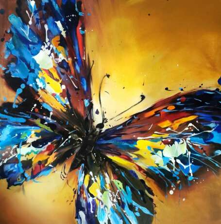 Волшебство Крыльев картина маслом Евгения Дувакина Oil Abstract art насекомое Russia 2023 - photo 1