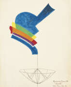 Aquarelle sur papier. Man Ray (1890-1976)