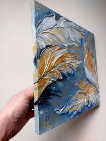 Feathers Canvas on the subframe Painting with acrylic объемная живопись перья Kazakhstan 2024 - photo 3