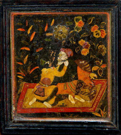 A FINELY LACQUERED MUGHAL CABINET - фото 10