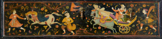 A FINELY LACQUERED MUGHAL CABINET - photo 12