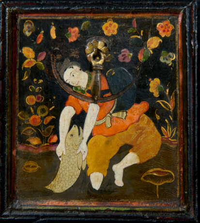 A FINELY LACQUERED MUGHAL CABINET - photo 14
