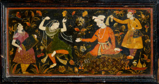 A FINELY LACQUERED MUGHAL CABINET - фото 15