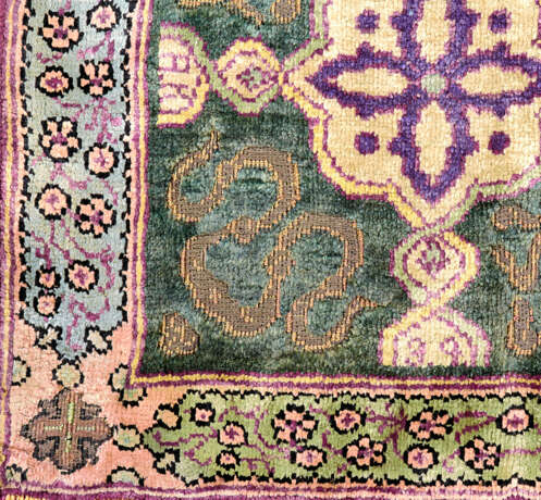 A SILK AND METAL-THREAD KOUM KAPI RUG - фото 3