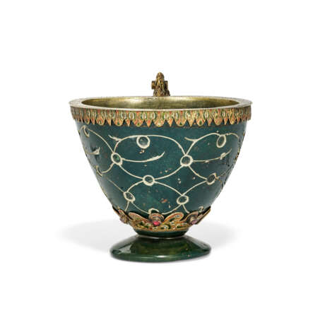 AN OTTOMAN CARVED BLOODSTONE CUP - Foto 5