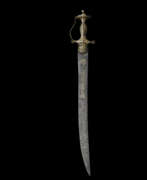 Schwerter (Sammlerobjekte, Militaria, Waffen, Blankwaffen, Kantenwaffen). A SWORD (TULWAR) AND SCABBARD FROM THE PERSONAL ARMOURY OF TIPU SULTAN (R. 1782-99)