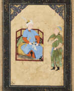 Ouzbékistan. PORTRAIT OF A PRINCE WITH ATTENDANT