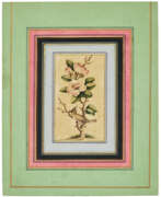 Dynastie Zand. A CRESTED BIRD AND PLUM BLOSSOM SPRIG