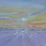 Лавандовый горизонт Холст на подрамнике Акрил Импрессионизм Абстрактный пейзаж минск 2024 г. - фото 1
