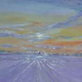 Лавандовый горизонт Canvas on the subframe Acrylic Impressionism Абстрактный пейзаж минск 2024 - photo 2