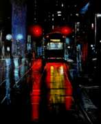 Amerikanischer Realismus. Night in the city 01