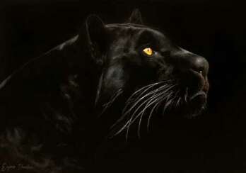 Черная Пантера картина маслом