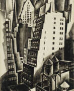 Городской пейзаж. HOWARD COOK (1901-1980)