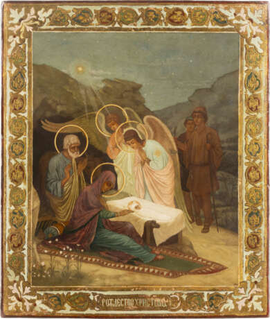 JUGENDSTIL-IKONE MIT DER ANBETUNG CHRISTI - photo 1