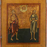 IKONE MIT DEN HEILIGEN MARIA VON ÄGYPTEN UND ALEXIUS, MANN GOTTES - photo 1