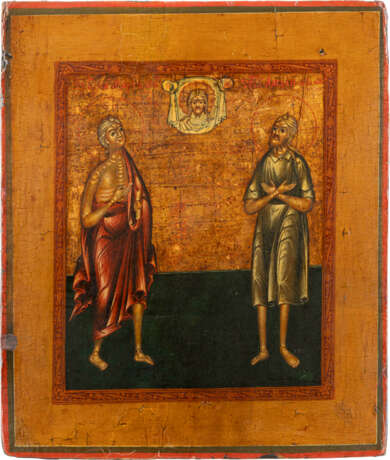 IKONE MIT DEN HEILIGEN MARIA VON ÄGYPTEN UND ALEXIUS, MANN GOTTES - photo 1