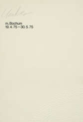 Günther Uecker. Ausstellungsplakat m, Bochum 19.4.75-30.5.75