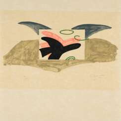 Georges Braque. Affiche pour Lettera Amorosa (Plakat für die Ausstellung "Georges Braque - René Char" in der Bibliothèque littéraire Jacques Doucet)