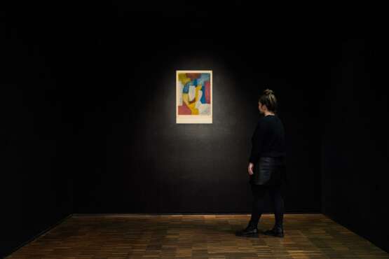Serge Poliakoff. Composition carmin, jaune, grise et bleue - Foto 4